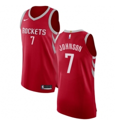 Youth Nike Houston Rockets #7 Joe Johnson Authentic Red NBA Jersey - Icon Edition