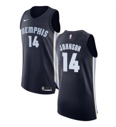 Women's Nike Memphis Grizzlies #14 Brice Johnson Authentic Navy Blue Road NBA Jersey - Icon Edition