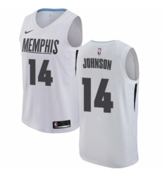 Women's Nike Memphis Grizzlies #14 Brice Johnson Swingman White NBA Jersey - City Edition