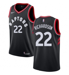 Men's Nike Toronto Raptors #22 Malachi Richardson Authentic Black NBA Jersey Statement Edition