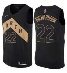 Women's Nike Toronto Raptors #22 Malachi Richardson Swingman Black NBA Jersey - City Edition