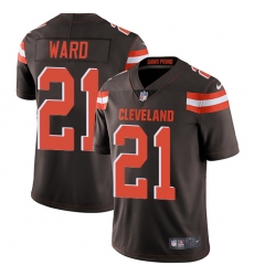 Youth Nike Cleveland Browns #21 Denzel Ward Brown Team Color Vapor Untouchable Limited Player NFL Jersey