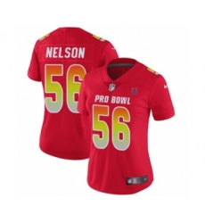 Women's Nike Indianapolis Colts #56 Quenton Nelson Limited Red AFC 2019 Pro Bowl NFL Jersey
