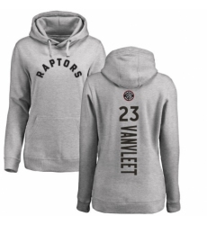 NBA Women's Nike Toronto Raptors #23 Fred VanVleet Ash Backer Pullover Hoodie
