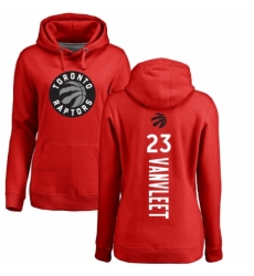 NBA Women's Nike Toronto Raptors #23 Fred VanVleet Red Backer Pullover Hoodie