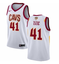 Youth Nike Cleveland Cavaliers #41 Ante Zizic Authentic White 2018 NBA Finals Bound NBA Jersey - Association Edition
