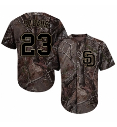 Youth Majestic San Diego Padres #23 Matt Szczur Authentic Camo Realtree Collection Flex Base MLB Jersey