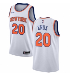 Women's Nike New York Knicks #20 Kevin Knox Swingman White NBA Jersey - Association Edition