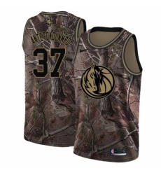 Men's Nike Dallas Mavericks #37 Kostas Antetokounmpo Swingman Camo Realtree Collection NBA Jersey