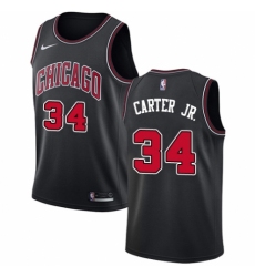Men's Nike Chicago Bulls #34 Wendell Carter Jr. Swingman Black NBA Jersey Statement Edition