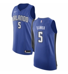 Women's Nike Orlando Magic #5 Mohamed Bamba Authentic Royal Blue NBA Jersey - Icon Edition