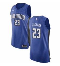 Women's Nike Orlando Magic #23 Justin Jackson Authentic Royal Blue NBA Jersey - Icon Edition