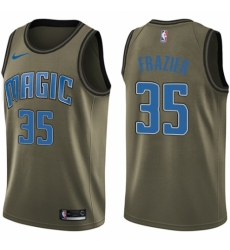 Youth Nike Orlando Magic #35 Melvin Frazier Swingman Green Salute to Service NBA Jersey