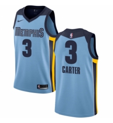 Women's Nike Memphis Grizzlies #3 Jevon Carter Swingman Light Blue NBA Jersey Statement Edition