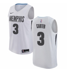 Women's Nike Memphis Grizzlies #3 Jevon Carter Swingman White NBA Jersey - City Edition