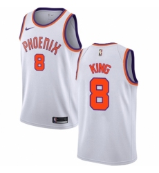 Women's Nike Phoenix Suns #8 George King Authentic White NBA Jersey - Association Edition