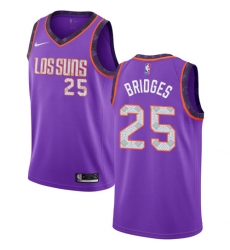 Men's Nike Phoenix Suns #25 Mikal Bridges Swingman Purple NBA Jersey - 2018 19 City Edition