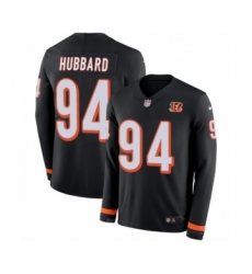 Youth Nike Cincinnati Bengals #94 Sam Hubbard Limited Black Therma Long Sleeve NFL Jersey