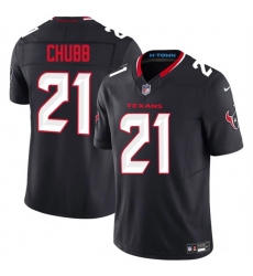 Men's Houston Texans #21 Nick Chubb Navy 2025 F.U.S.E. Vapor Limited Football Stitched Jersey