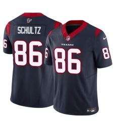 Men's Houston Texans #86 Dalton Schultz Navy 2023 F.U.S.E Vapor Untouchable Football Stitched Jersey