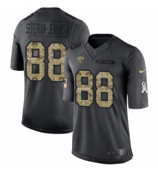 Men's Nike Jacksonville Jaguars #88 Austin Seferian-Jenkins Limited Black 2016 Salute to Service NFL Jersey