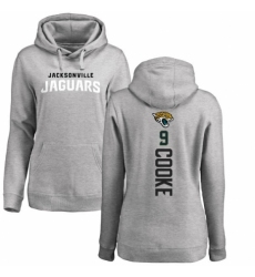 NFL Women's Nike Jacksonville Jaguars #9 Logan Cooke Ash Backer Pullover Hoodie