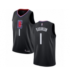 Men's Los Angeles Clippers #1 Jerome Robinson Authentic Black Basketball Jersey Statement Edition