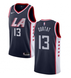 Men's Nike Los Angeles Clippers #13 Marcin Gortat Swingman Navy Blue NBA Jersey - City Edition