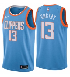 Women's Nike Los Angeles Clippers #13 Marcin Gortat Swingman Blue NBA Jersey - City Edition