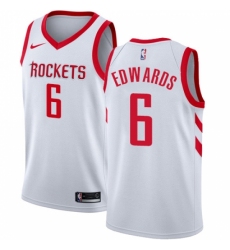 Women's Nike Houston Rockets #6 Vincent Edwards Swingman White NBA Jersey - Association Edition