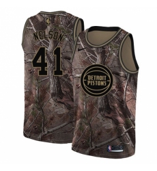 Women's Nike Detroit Pistons #41 Jameer Nelson Swingman Camo Realtree Collection NBA Jersey