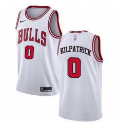 Youth Nike Chicago Bulls #0 Sean Kilpatrick Swingman White NBA Jersey - Association Edition