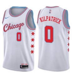 Youth Nike Chicago Bulls #0 Sean Kilpatrick Swingman White NBA Jersey - City Edition