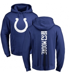 NFL Nike Indianapolis Colts #23 Kenny Moore Royal Blue Backer Pullover Hoodie