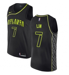 Women's Nike Atlanta Hawks #7 Jeremy Lin Swingman Black NBA Jersey - City Edition