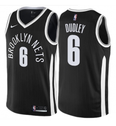 Youth Nike Brooklyn Nets #6 Jared Dudley Swingman Black NBA Jersey - City Edition