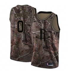 Men's Nike Houston Rockets #0 Marquese Chriss Swingman Camo Realtree Collection NBA Jersey