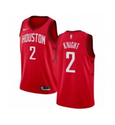 Women's Nike Houston Rockets #2 Brandon Knight Red Swingman Jersey - Earned Edition