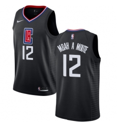 Youth Nike Los Angeles Clippers #12 Luc Mbah a Moute Swingman Black NBA Jersey Statement Edition