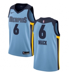 Men's Nike Memphis Grizzlies #6 Shelvin Mack Swingman Light Blue NBA Jersey Statement Edition