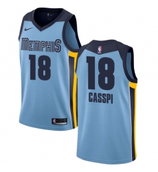 Women's Nike Memphis Grizzlies #18 Omri Casspi Swingman Light Blue NBA Jersey Statement Edition