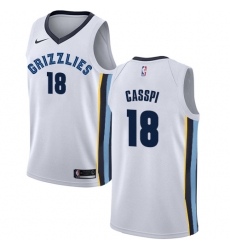 Women's Nike Memphis Grizzlies #18 Omri Casspi Swingman White NBA Jersey - Association Edition