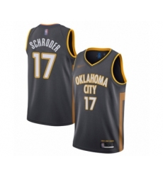 Women's Oklahoma City Thunder #17 Dennis Schroder Swingman Charcoal Basketball Jersey - 2019 20 City Edition