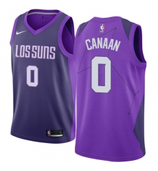 Youth Nike Phoenix Suns #0 Isaiah Canaan Swingman Purple NBA Jersey - City Edition