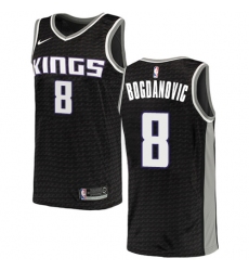 Men's Nike Sacramento Kings #8 Bogdan Bogdanovic Swingman Black NBA Jersey Statement Edition
