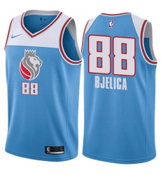 Youth Nike Sacramento Kings #88 Nemanja Bjelica Swingman Blue NBA Jersey - City Edition
