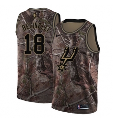 Youth Nike San Antonio Spurs #18 Marco Belinelli Swingman Camo Realtree Collection NBA Jersey