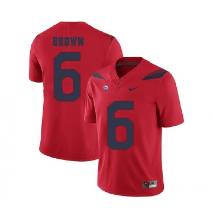 Arizona Wildcats 6 Shun Brown Red College Football Jersey
