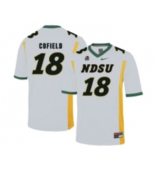 North Dakota State Bison 18 Adam Cofield White College Football Jersey