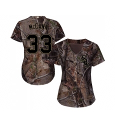 Women's Chicago White Sox #33 James McCann Authentic Camo Realtree Collection Flex Base Baseball Jersey
